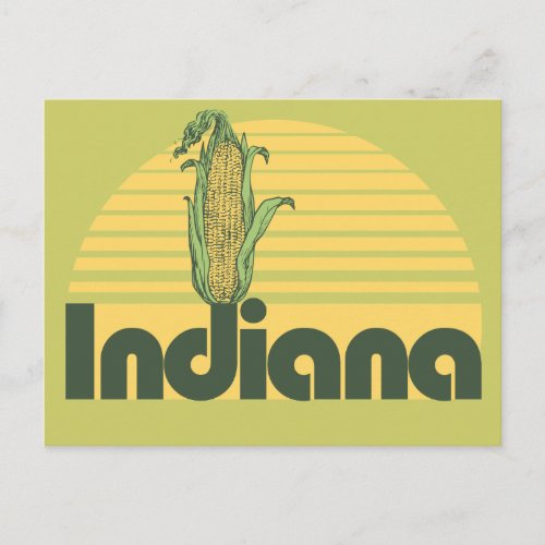 Retro Indiana Postcard