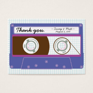 Retro Indie Mixtape Wedding (Purple/Blue)