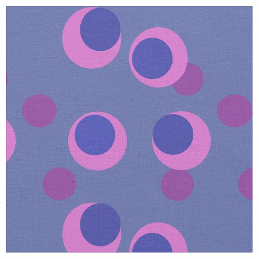Retro Indigo Berry  Fabric