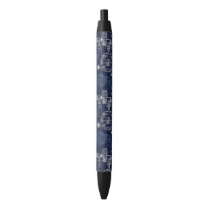 Retro Industrial Blue print Engineering Pen