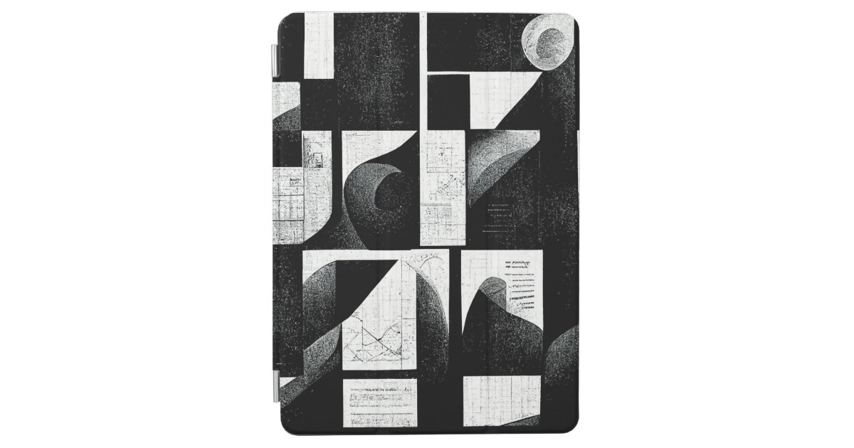 Retro Infographic Design iPad Air Cover Zazzle