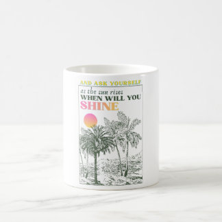 retro inspirational self care Quote  Coffee Mug