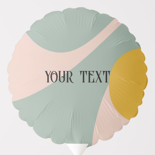 Retro-inspire modern abstract design balloon (Front)