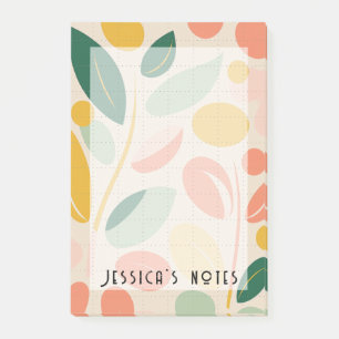 Retro-inspired abstract note pad
