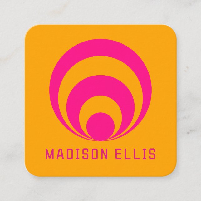 Retro inspired Business Card (Front)