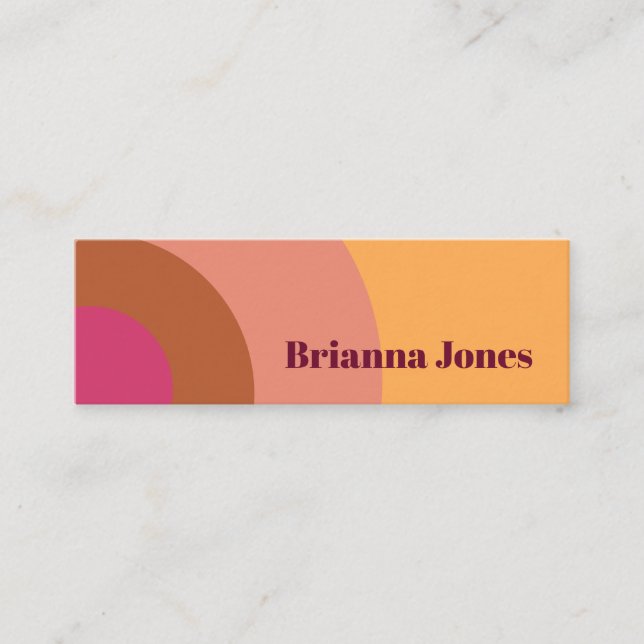 Retro Inspired Business Card (Front)