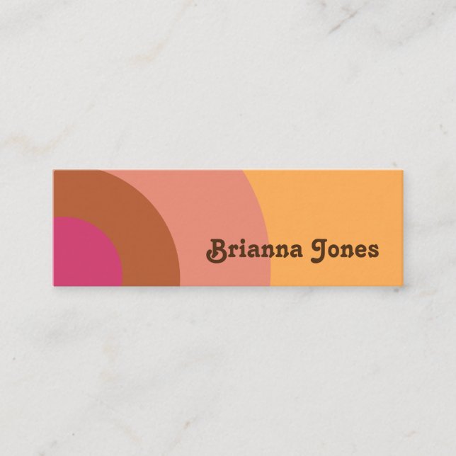 Retro Inspired Business Card (Front)