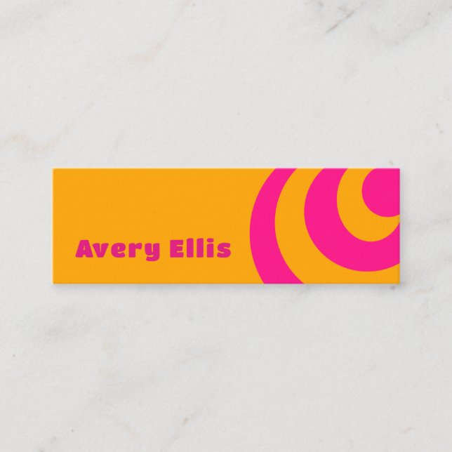 Retro inspired Business Card (Front)