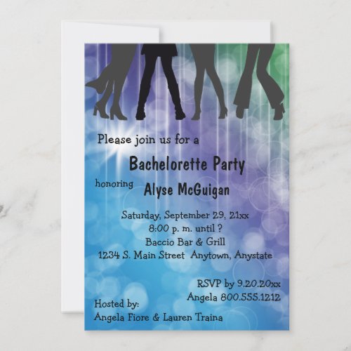 Retro Inspired Colorful Party Invitation