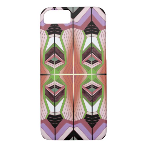 Retro Inspired Geometric Pattern iPhone 87 Case