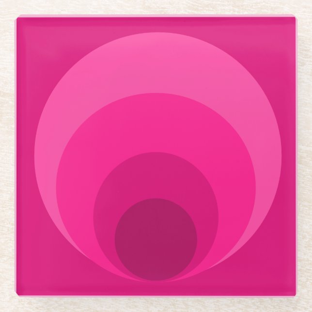 Retro Inspired Glass Coaster (Front)