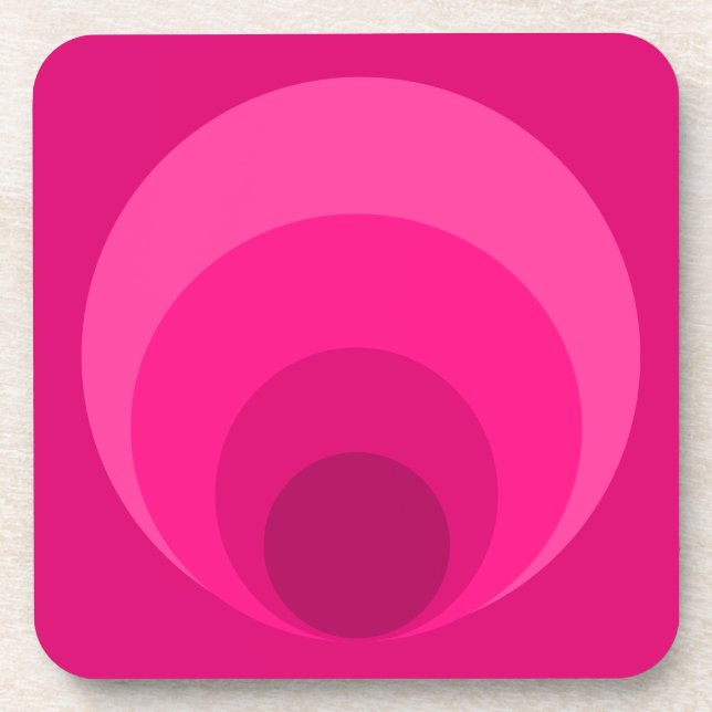 Retro Inspired Hard Plastic Coaster (Front)