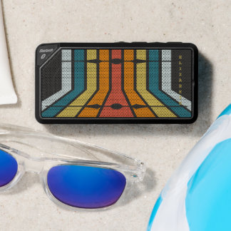 Retro-Inspired Line Design Custom Text Bluetooth Speaker