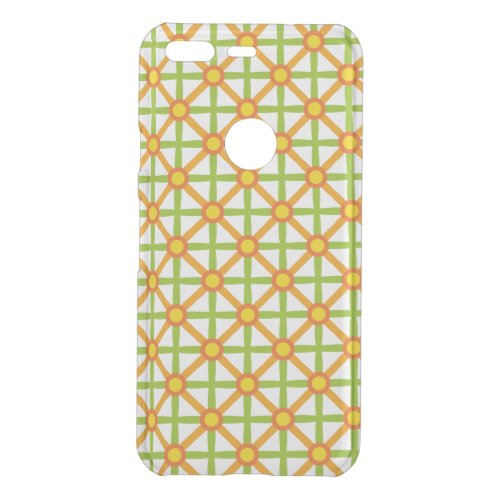 Retro Inspired Orange Green  Yellow Pattern Uncommon Google Pixel Case