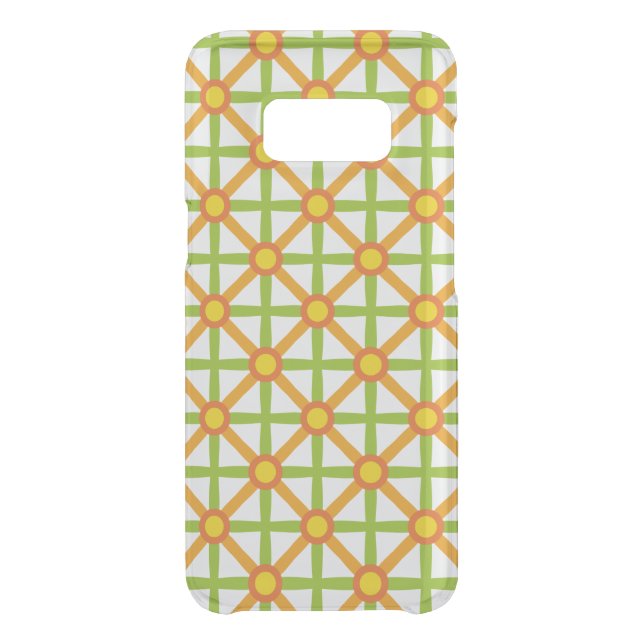 Retro Inspired Orange Green & Yellow Pattern Uncommon Samsung Galaxy Case (Back)
