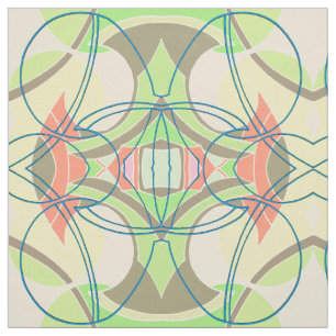 Retro inspired pattern (3 layers & diy background) fabric