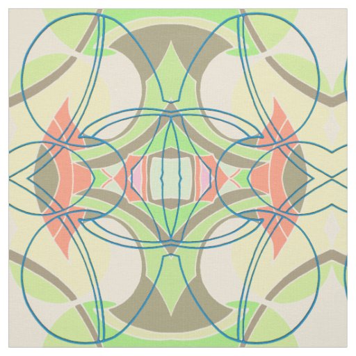 Retro inspired pattern (3 layers & diy background) fabric