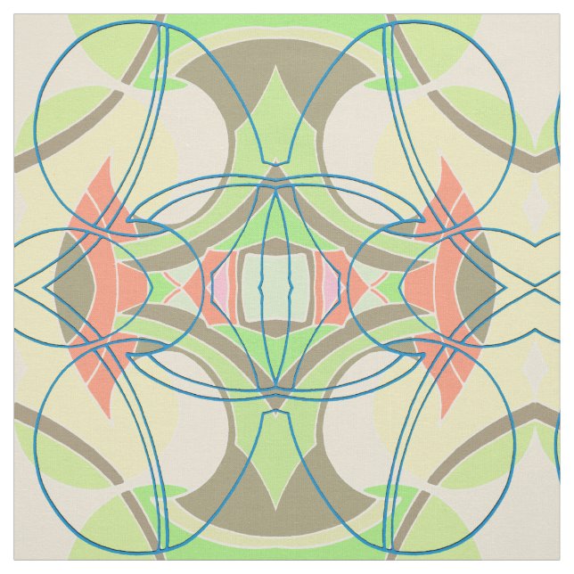 Retro inspired pattern (3 layers & diy background) fabric (Swatch)