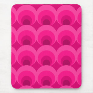 Retro Inspired Pink Mouse Pad