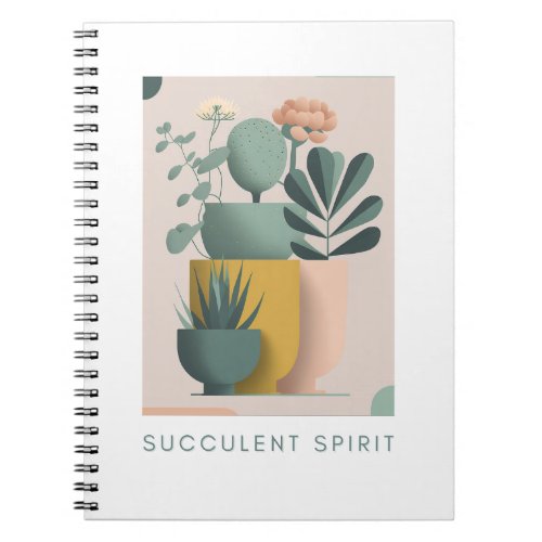 Retro_inspired plant design notebook