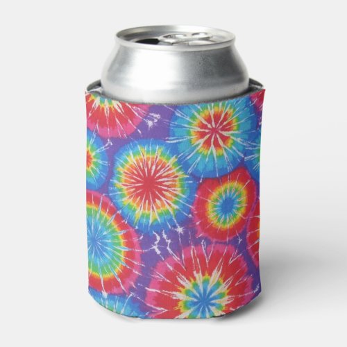 Retro_Inspired Tie Dye Can Cooler