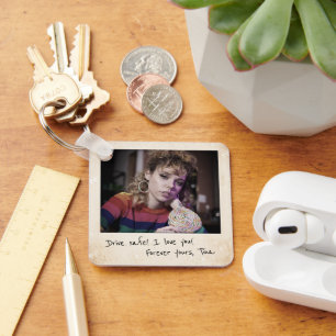Retro Instant Print Outs, 80s Custom Photo Keychain