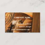 Retro Interior Design Business Card (Front)