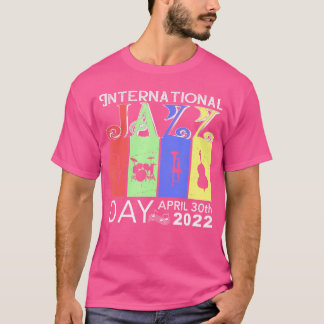 Retro International Jazz Music Day 2022 Jazz Music T-Shirt