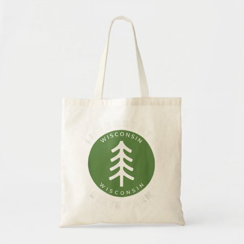 Retro Interstate State Park Wisconsin Wi Forest Tr Tote Bag