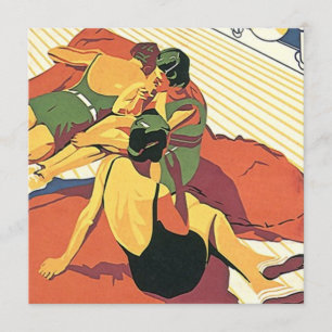 Retro Invitation Summer House ~ Beach ~ Pool Party