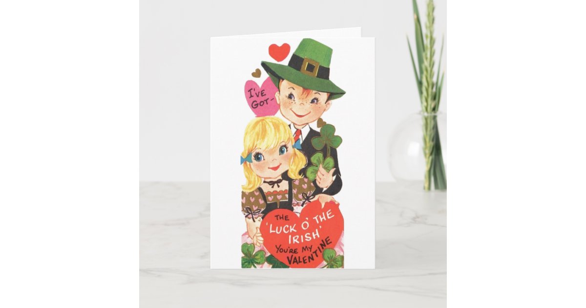 Retro Irish Valentine's Day Card Zazzle