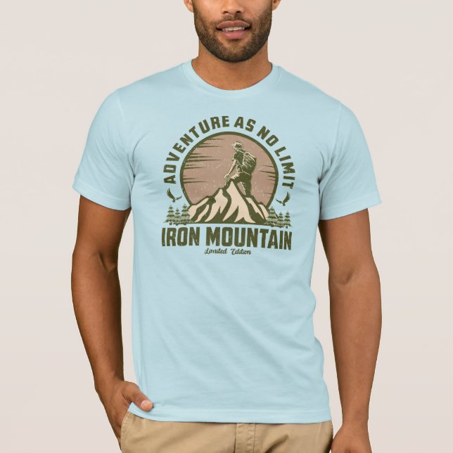 Retro Iron Mountain Hike  T-Shirt (Front)