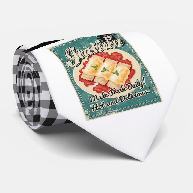 Retro Itailian Necktie (Rolled)