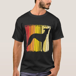 Retro Italian Greyhound Dog Retro Dog Lover T-Shirt