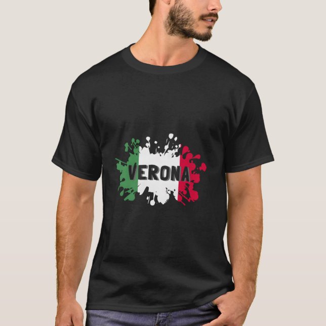Retro Italy City Verona T-Shirt (Front)