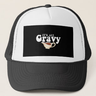 Retro Its All Gravy Baby Vintage Fall Thanksgiving Trucker Hat