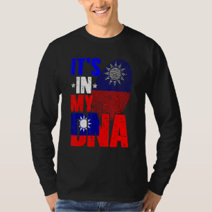 Retro It's In My DNA Taiwan Roots Taiwanese Flag F T-Shirt