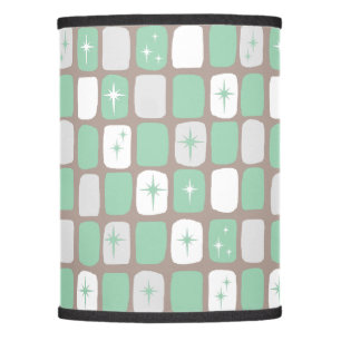 Retro Jade Starbursts Lamp Shade