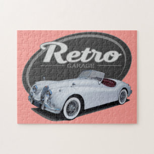 Retro Jag Jigsaw Puzzle