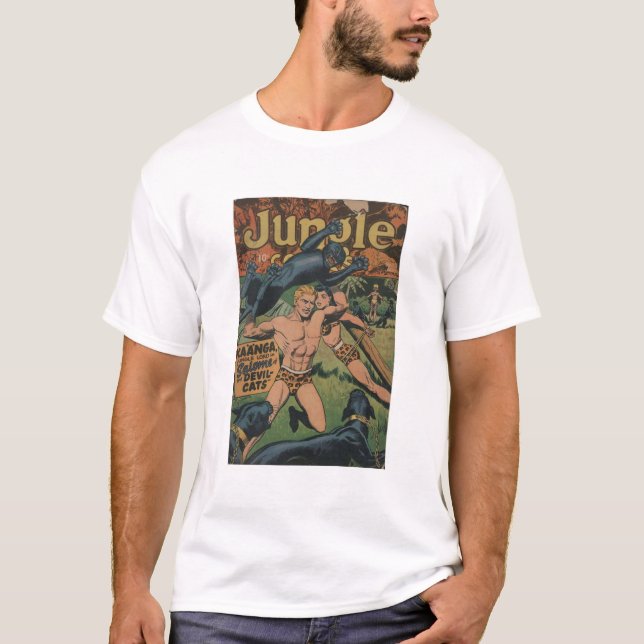 Retro Jaguar Comic Books - Tarzan - Jungle Boy T-Shirt (Front)