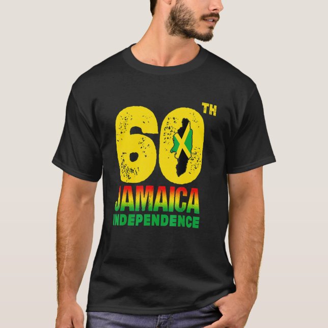 Retro Jamaica 60th Independence Day 2022 Jamaican  T-Shirt (Front)