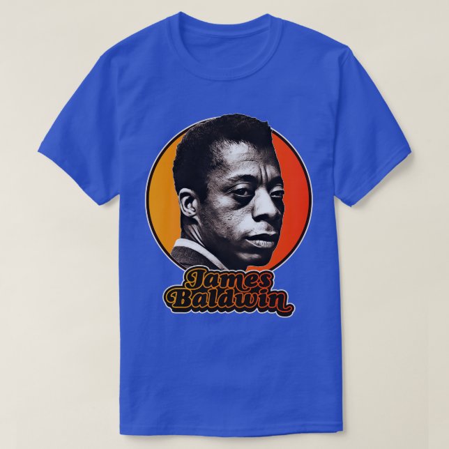 Retro James Baldwin Tribute T-Shirt (Design Front)