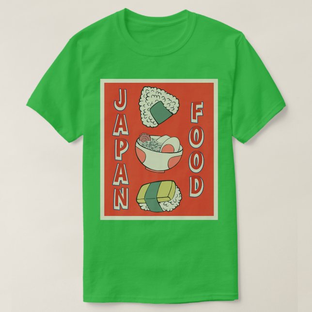 Retro Japan Sushi Anime  T-Shirt (Design Front)