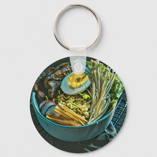 Retro Japanese Art Keychain (Front)