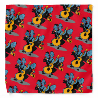 RETRO JAZZ BLUES BAND by Slipperywindow Bandana