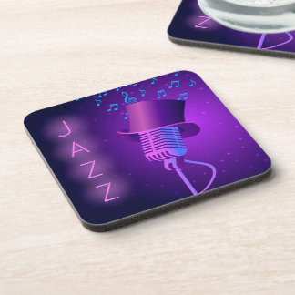 Retro Jazz Coaster with Microphone, Top Hat 