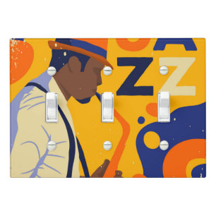 Retro Jazz Theme Switch Plate