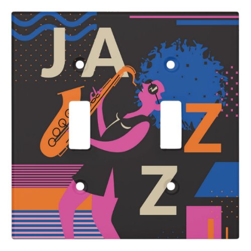 Retro Jazz Theme Switch Plate