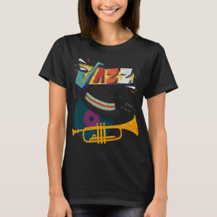 Retro Jazz Trumpets Funny Player Music Festival Ne T-Shirt