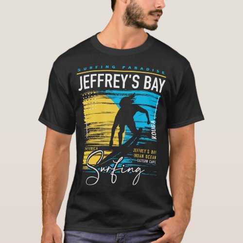 Retro Jeffreys Bay South Africa Surfing Surfers Pa T_Shirt